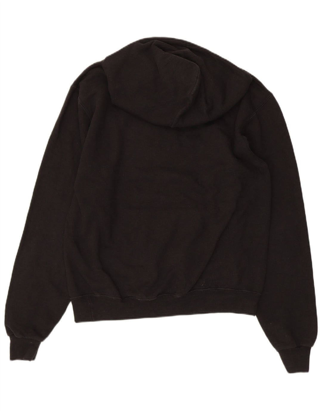CHAMPION Mens Graphic Hoodie Jumper Small Black Cotton