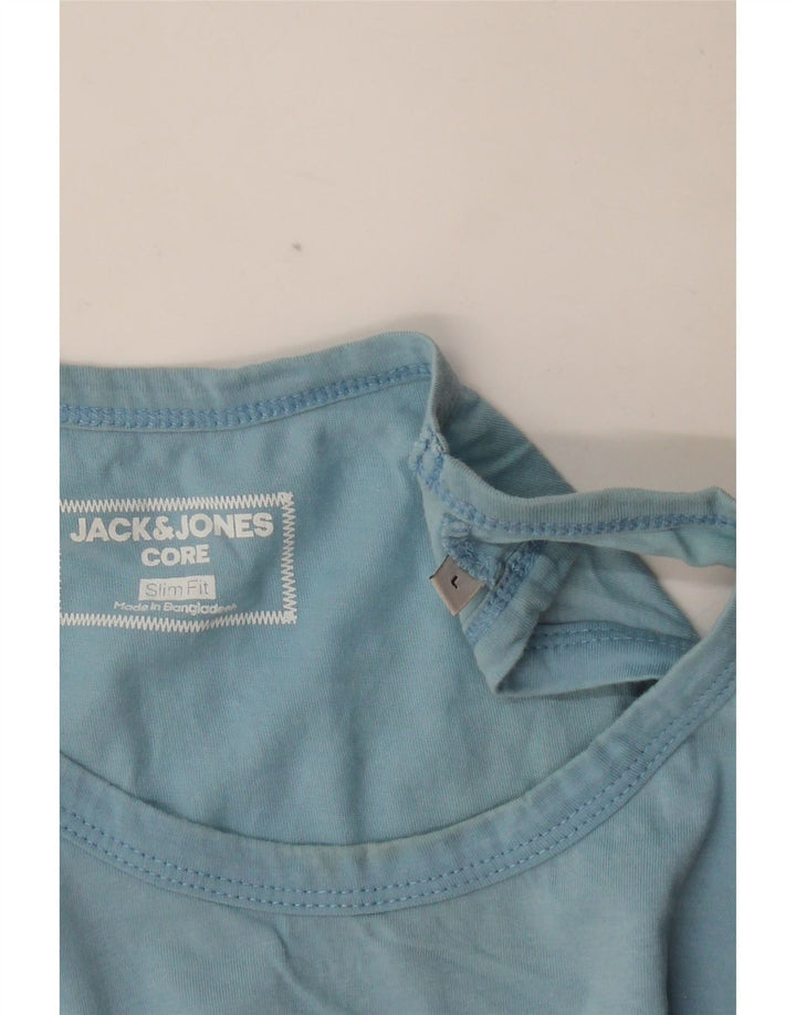 JACK & JONES Herre Core Slim Fit Grafisk Vest Top Stor Blå