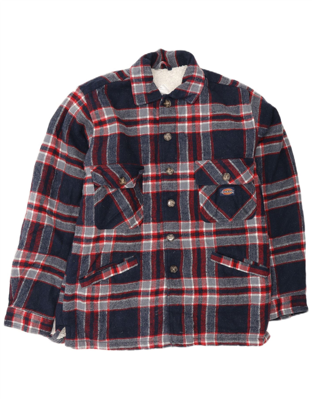 Dickies Herre Lumberjack Flanel Shirt Medium Navy Blue Ternet akryl