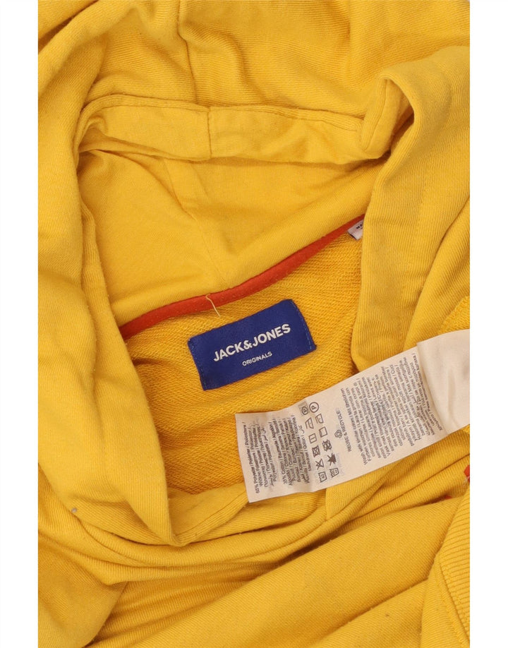 JACK & JONES Hættetrøje til mænd Lille gul polyester