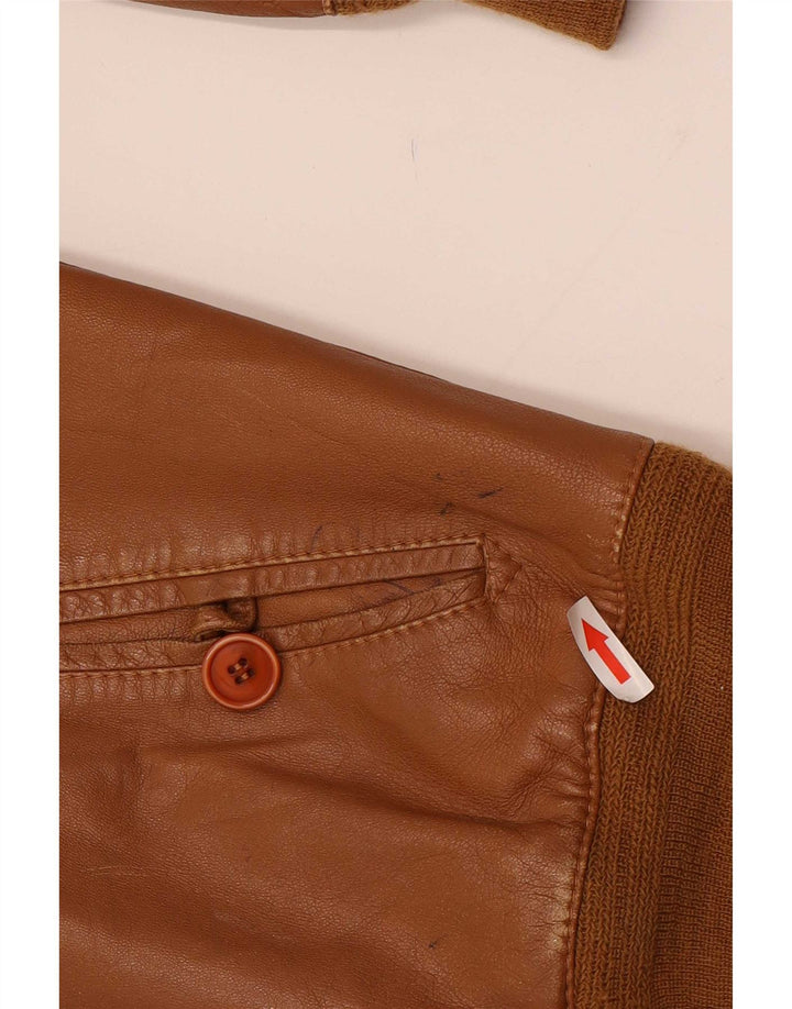 Vintage herre læderjakke UK 38 Medium Brown