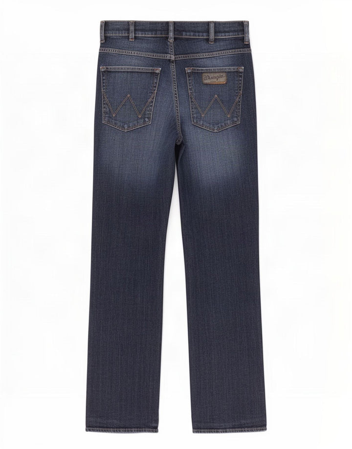 Wrangler Herre Pittsboro Bootcut Jeans W32 L32 Marineblå Bomuld