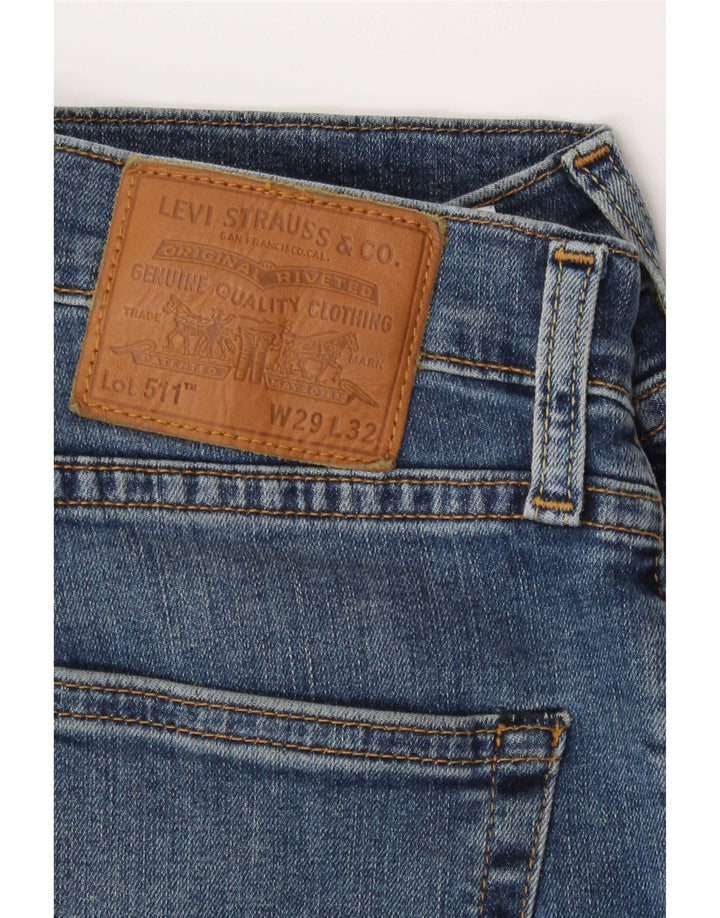 Levi's Herre 511 Slim Jeans W29 L32 Blå Bomuld
