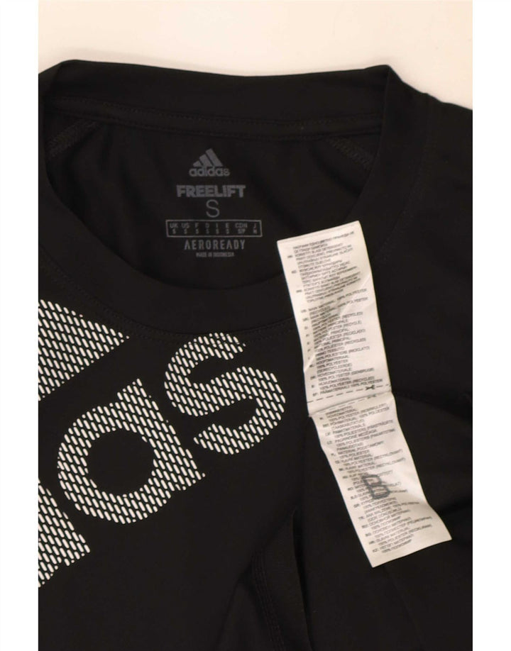 Adidas Herre Aeroready Grafisk T-Shirt Top Lille Sort Polyester
