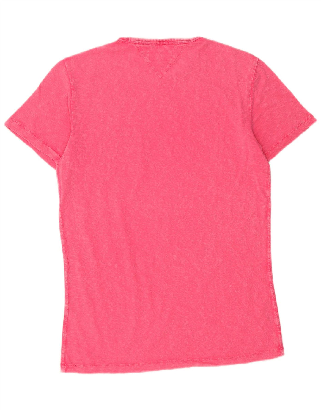Tommy Hilfiger Herre T-shirt Top Medium Pink Flecked Bomuld