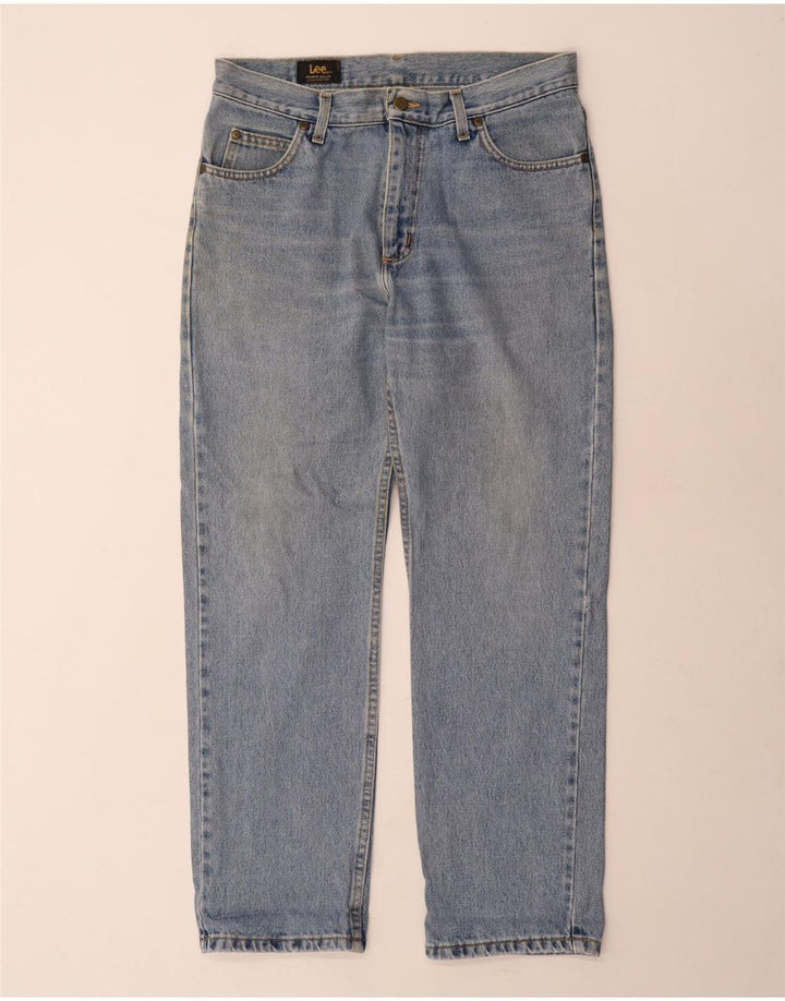 LEE Herre Brooklyn Straight Jeans W32 L30 Blå Bomuld