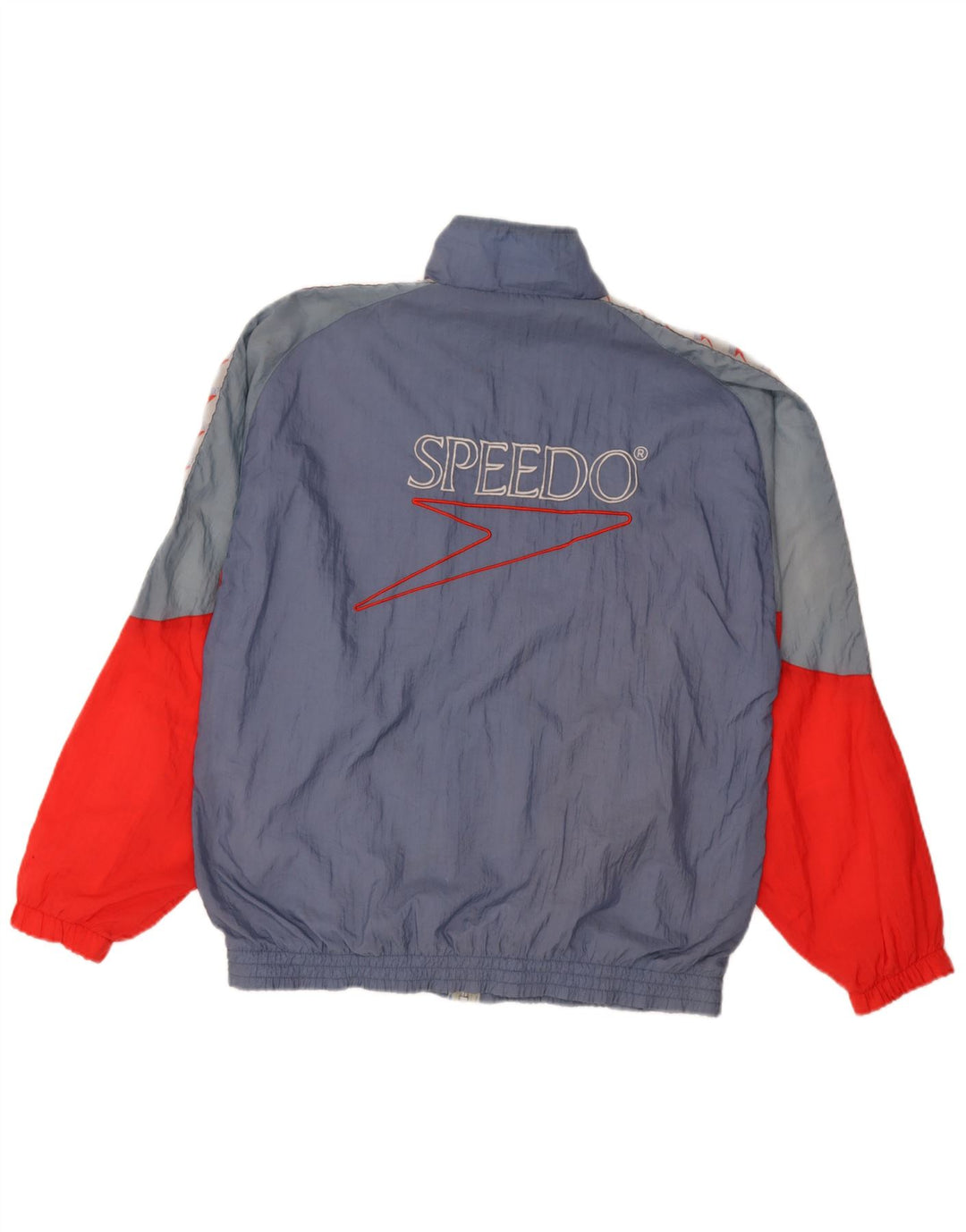 Speedo Herre grafisk træningsdragt Topjakke Stor Blå Colourblock Nylon