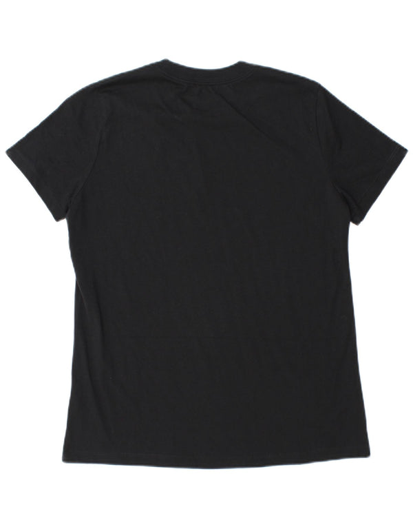 Nike Grafisk T-Shirt Top UK 12 Medium Sort