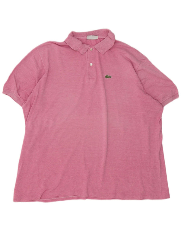 Lacoste Poloskjorte til mænd størrelse 8 3XL Pink Flecked Bomuld