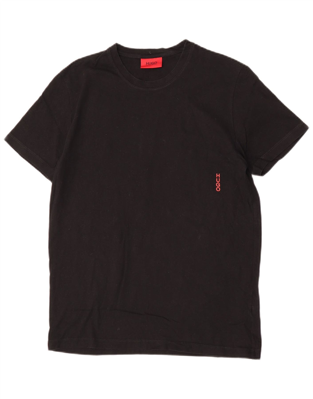 Hugo Boss Herre T-Shirt Top Lille Sort Bomuld