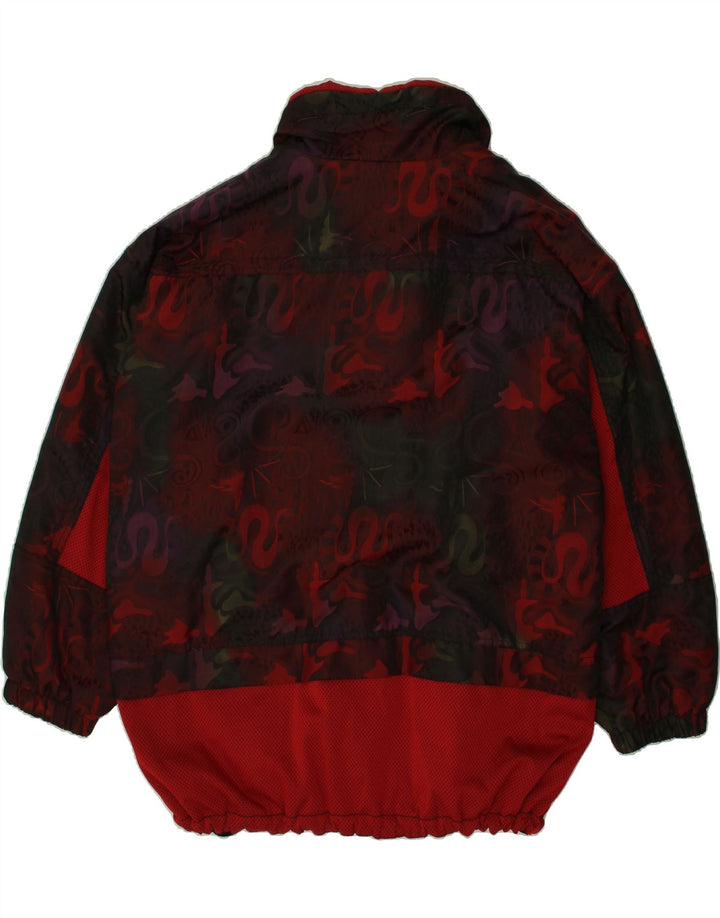 VINTAGE Womens Pullover Windbreaker Jacket EU 40/42 Large Red Colourblock Vintage Vintage and Second-Hand Vintage from Messina Hembry 