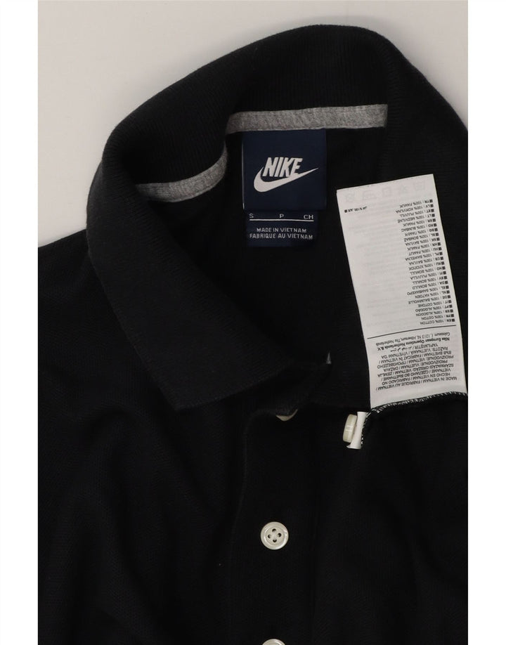 Nike grafisk poloshirt til mænd, lille sort bomuld