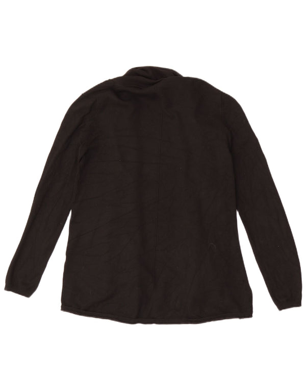 Zara Womens Open Cardigan Sweater UK 14 Large Black