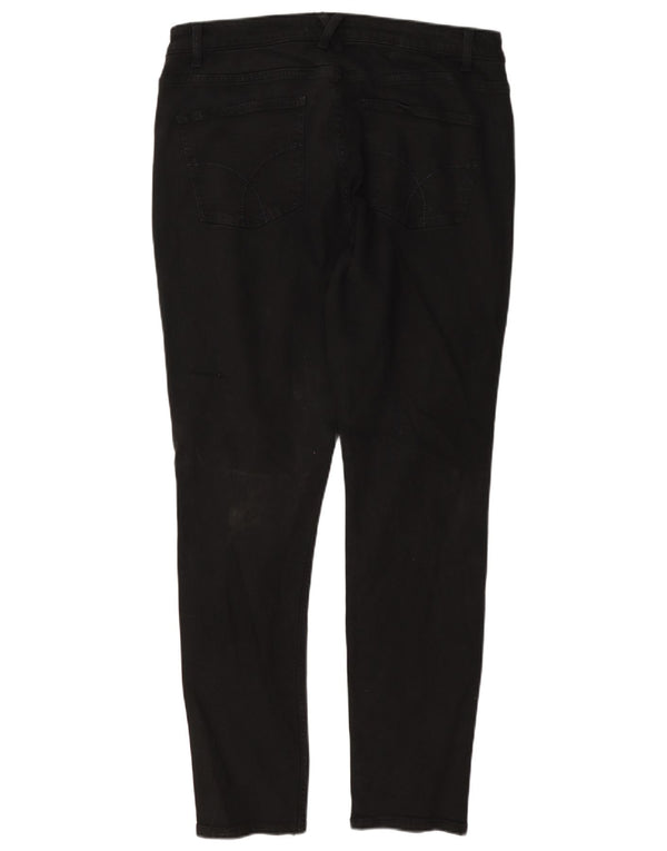 Crew Clothing Dame Skinny Jeans UK 14 Large W34 L30 Black Bomuld