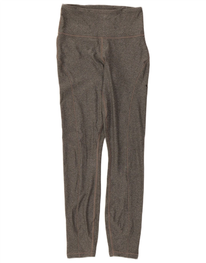 Puma Dame Leggings UK 4 XS Grå Flecked