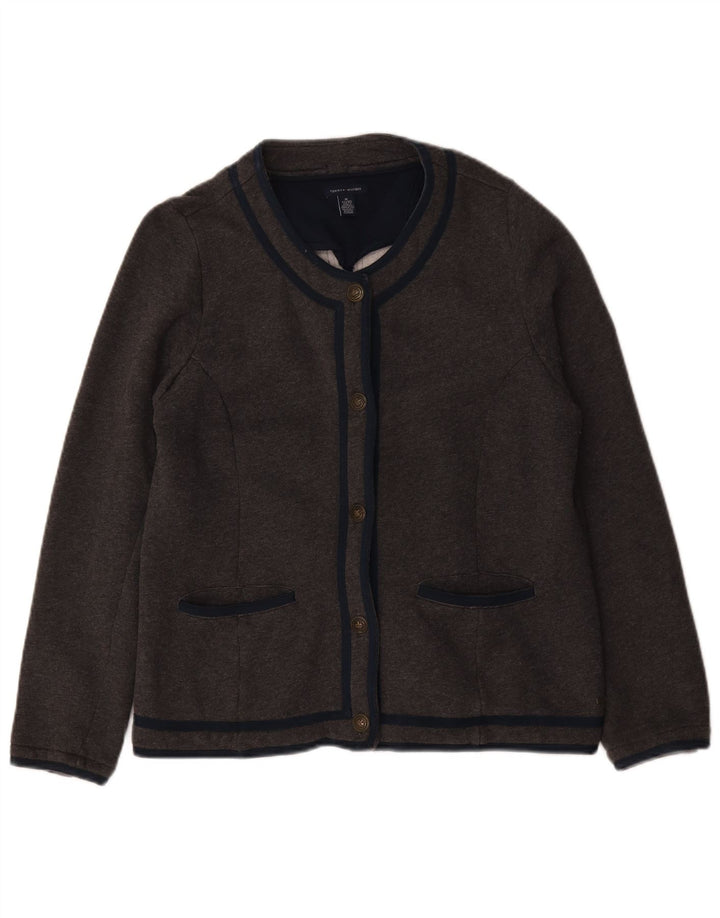 Tommy Hilfiger Dame Cardigan Sweater UK 18 XL Grå