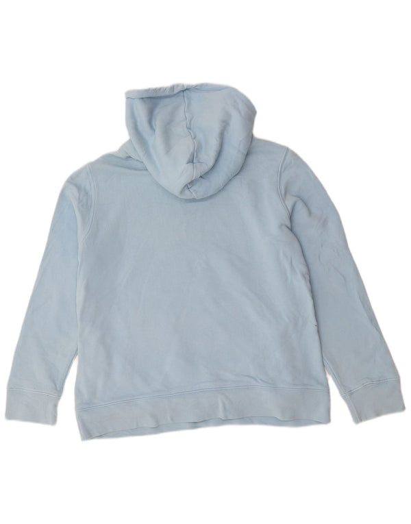 Adidas Graphic Hoodie Jumper UK 14 Stor Blå Bomuld