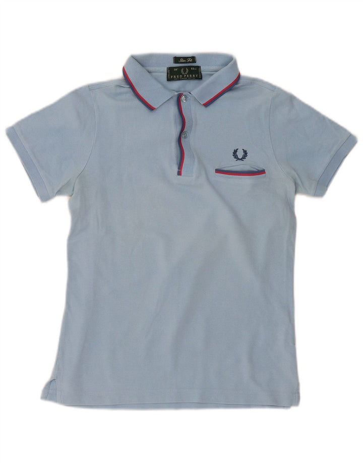Fred Perry Herre Slim Fit Polo Shirt Lille Blå Bomuld