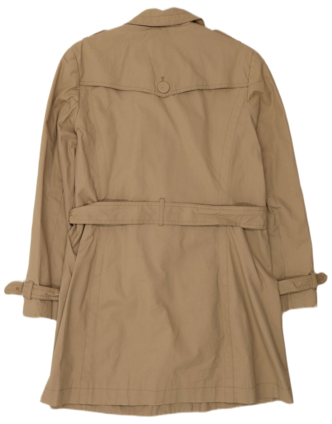 Marks & Spencer Womens Autograph Trench Coat UK 14 Stor Beige Bomuld
