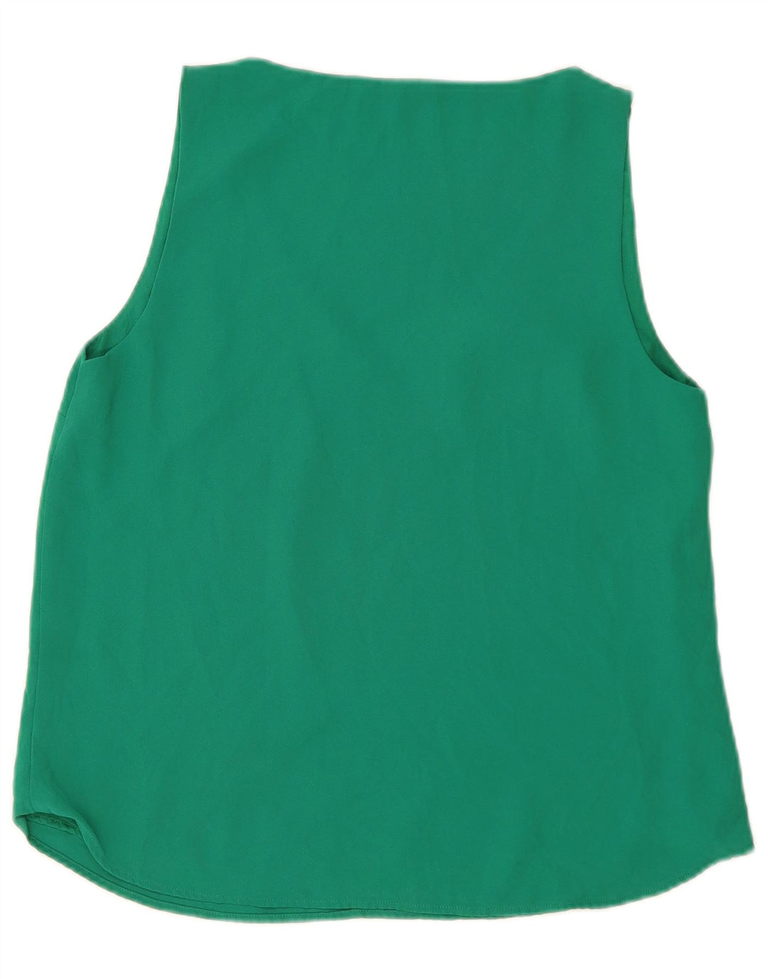 Oasis Dame ærmeløs bluse Top UK 14 Medium Grøn
