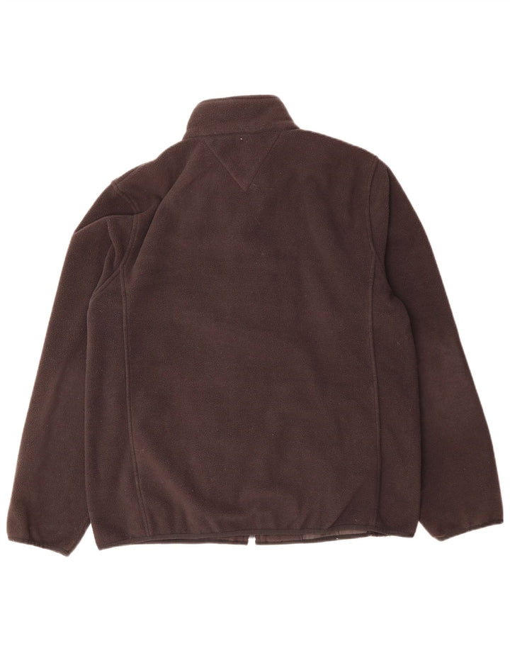Tommy Hilfiger Herre Fleecejakke UK 38 Medium Grå Polyester
