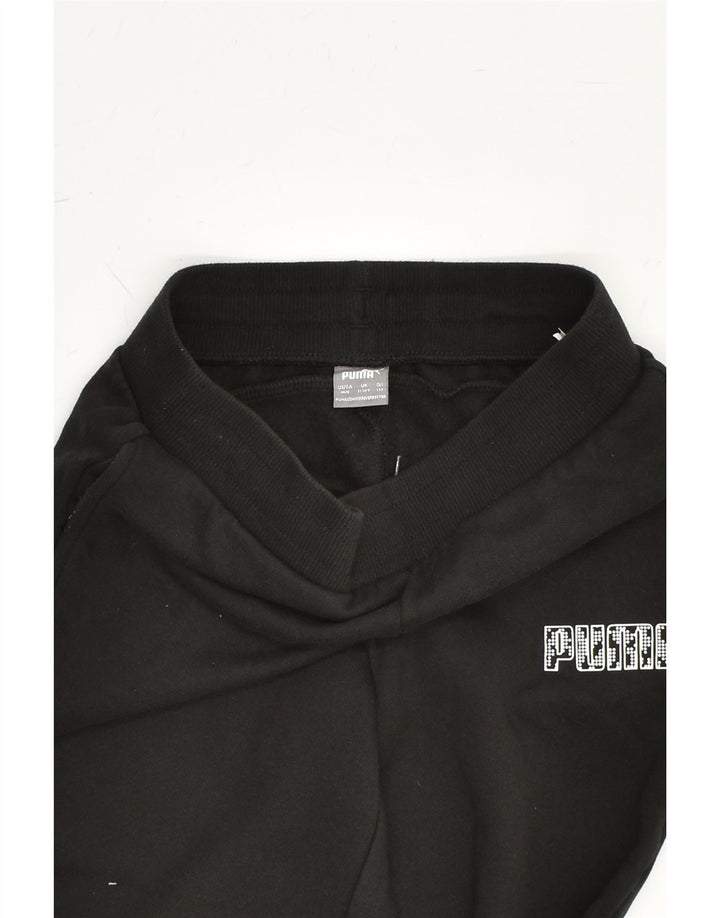PUMA Boys Tracksuit Trousers Joggers 11-12 Years Black Cotton | Vintage Puma | Thrift | Second-Hand Puma | Used Clothing | Messina Hembry 