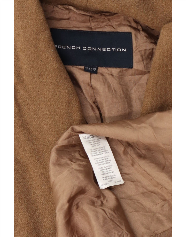 French Connection Dame Overfrakke UK 8 Small Beige Uld