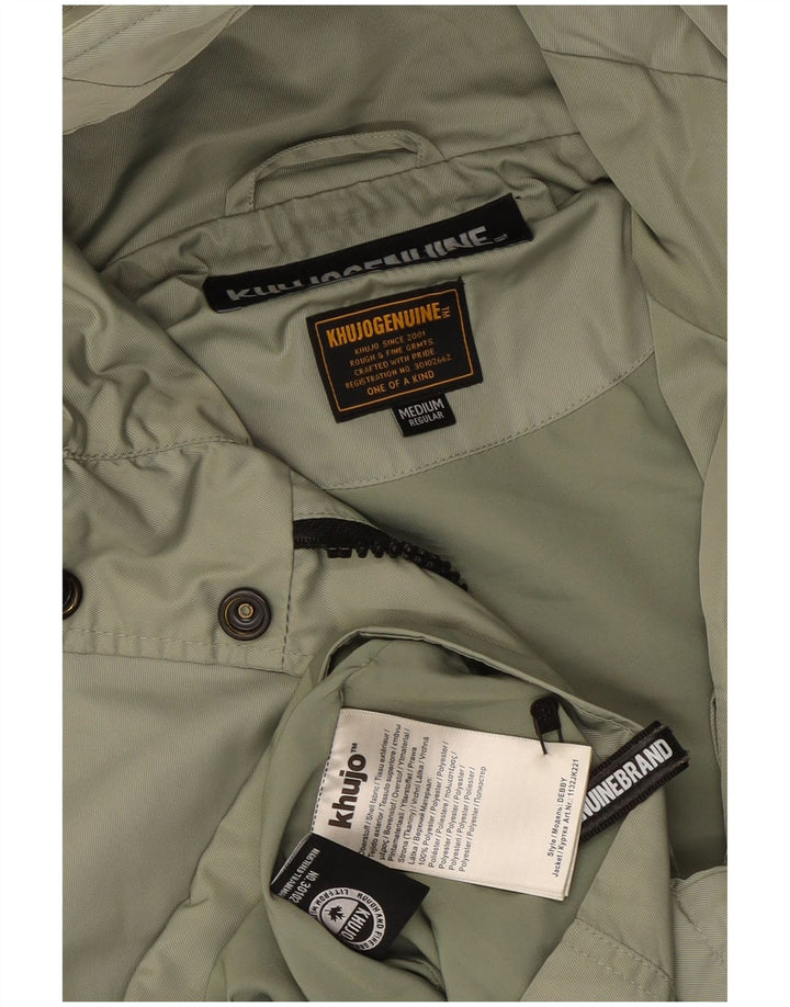KHUJO Utility-jakke med hætte til kvinder UK 14 Medium Green Polyester