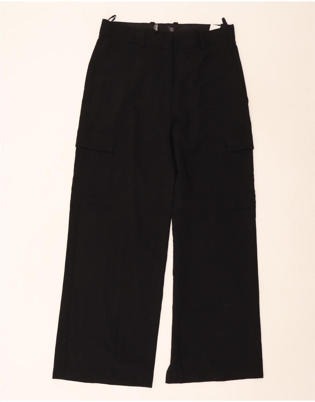 Marks & Spencer Straight Cargo Bukser til kvinder UK 12 Medium W30 L30 Sort