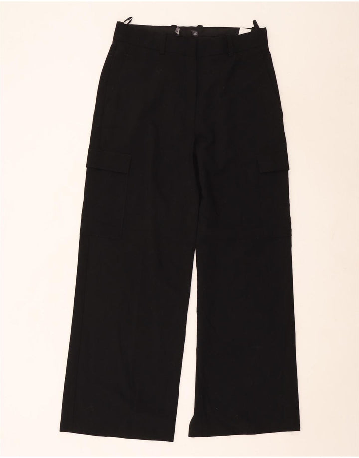 Marks & Spencer Straight Cargo Bukser til kvinder UK 12 Medium W30 L30 Sort