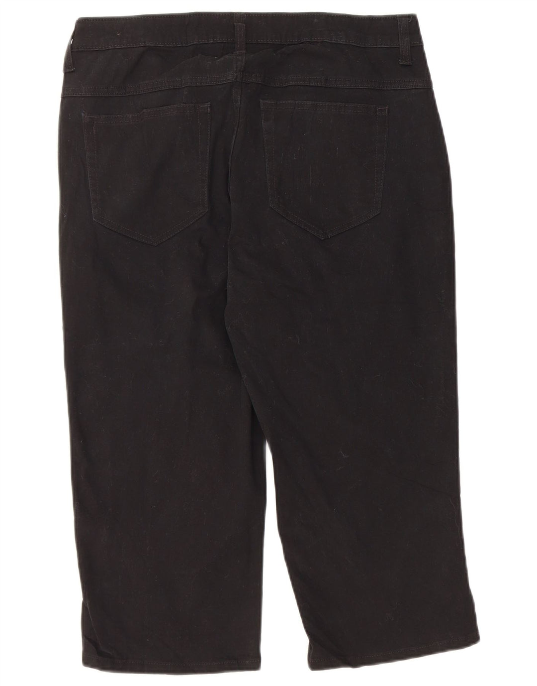 Lee Womens Riders Capri Jeans US 12 Large W32 L18 Black Bomuld