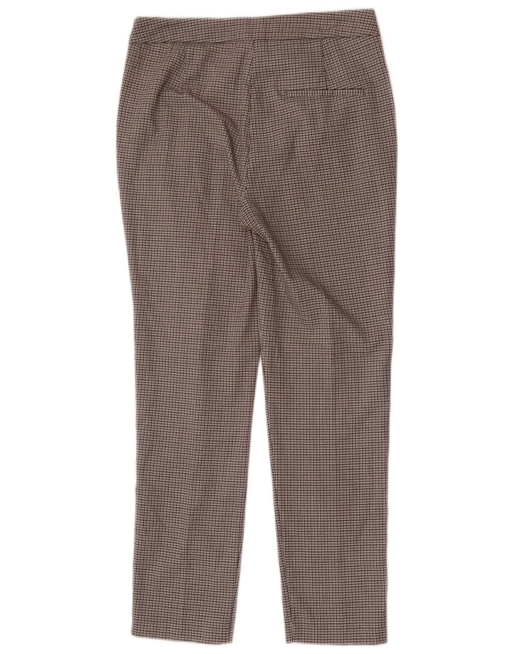 Zara Slim Chino Bukser Medium W28 L27 Grå Houndstooth Polyester