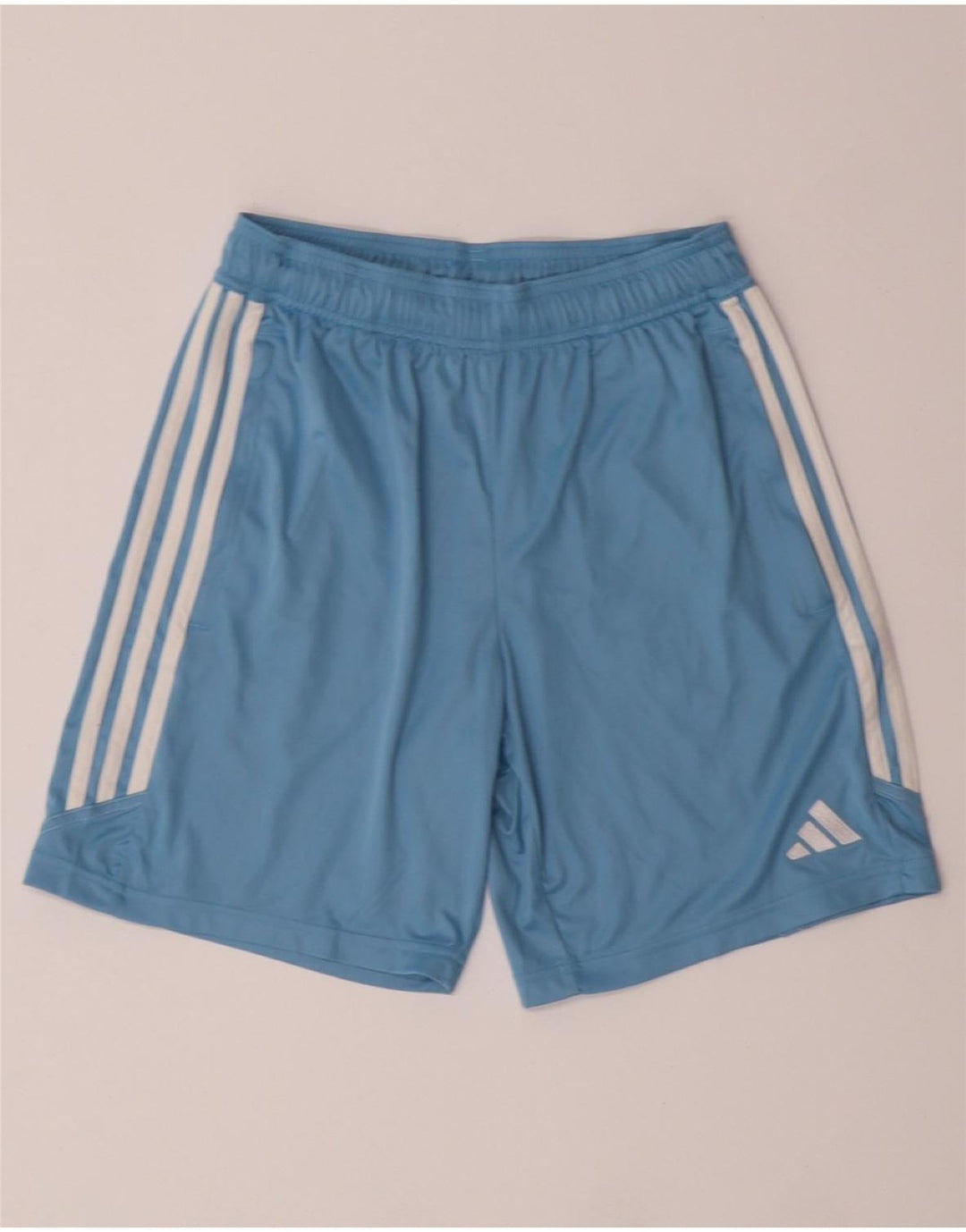 ADIDAS Boys Aeroready Sport Shorts 13-14 Years  Blue Polyester Vintage Adidas and Second-Hand Adidas from Messina Hembry 