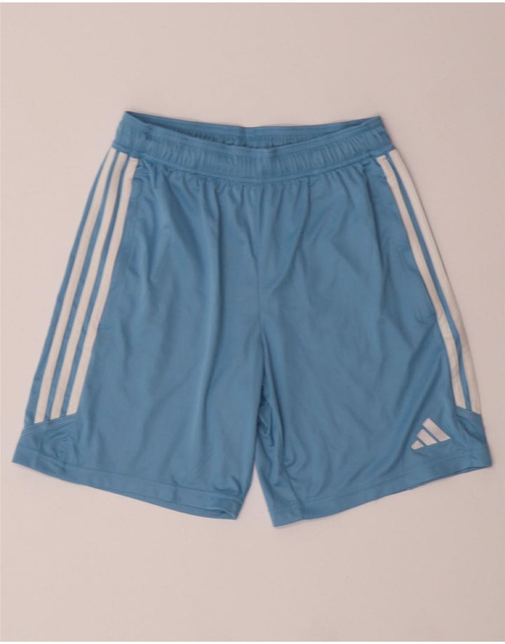 ADIDAS Boys Aeroready Sport Shorts 13-14 Years  Blue Polyester Vintage Adidas and Second-Hand Adidas from Messina Hembry 