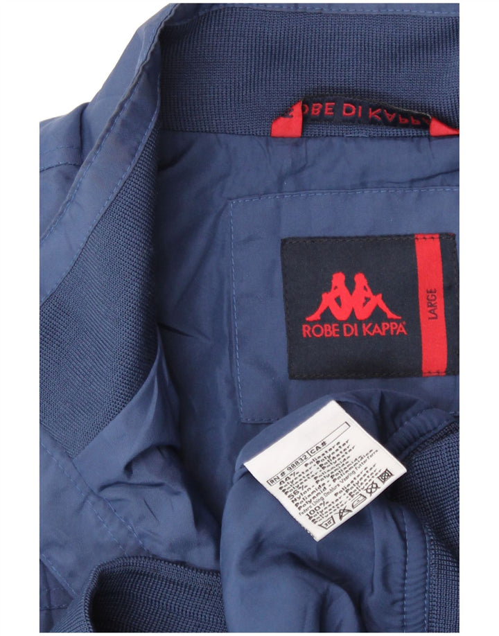 Kappa Herre Italia Bomber Jacket UK 40 Large Navy Blue Polyester