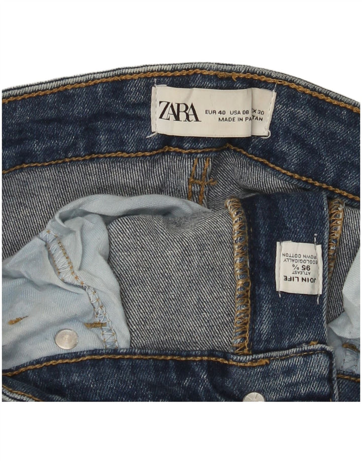 Zara Dame Bootcut Jeans EU 40 Medium W30 L26 Blå Bomuld