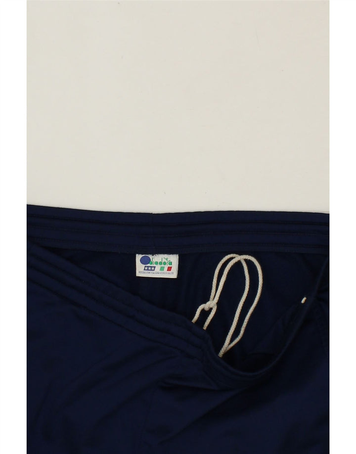 DIADORA Mens Tracksuit Trousers Large Navy Blue Polyester Vintage Diadora and Second-Hand Diadora from Messina Hembry 