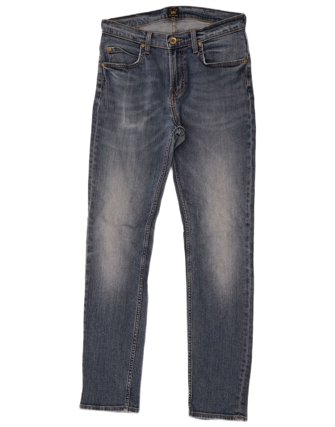 Lee Herre Rider Slim Jeans W29 L32 Blå Bomuld