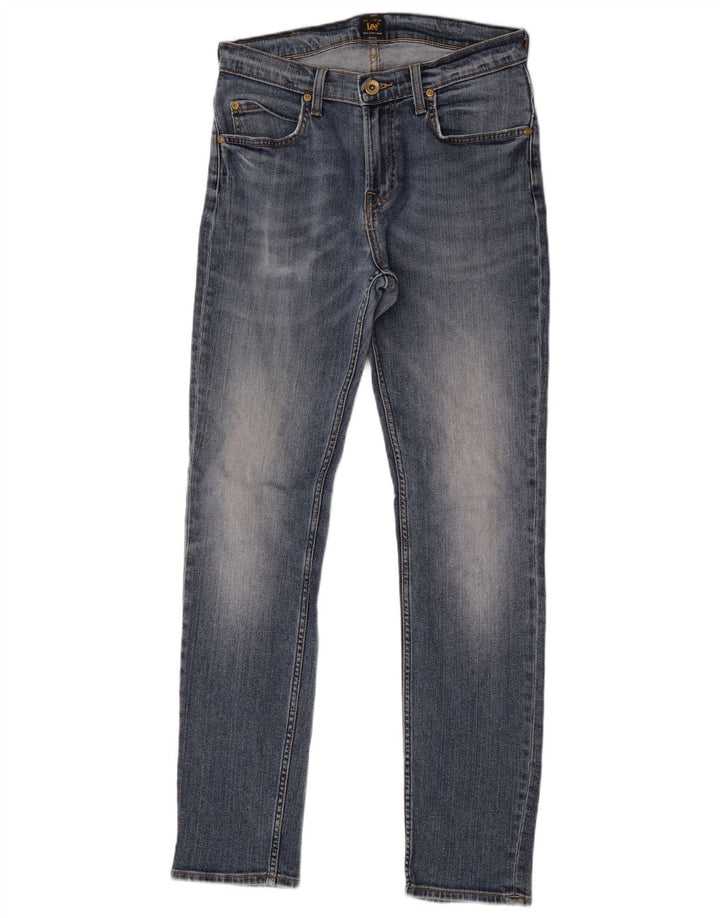Lee Herre Rider Slim Jeans W29 L32 Blå Bomuld