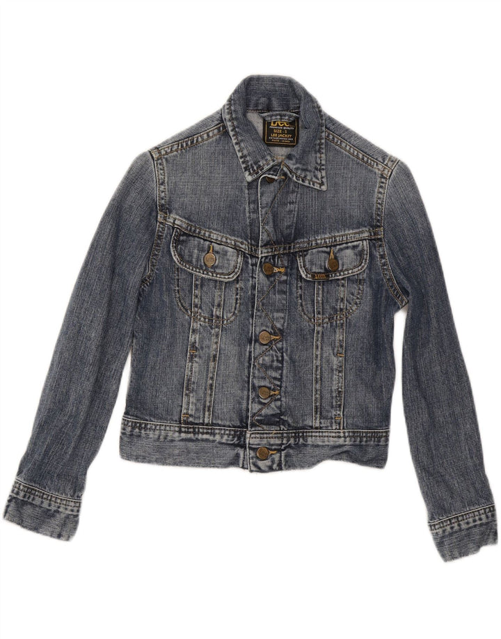 LEE Boys Denim Jacket 7-8 Years Small Blue Cotton Vintage Lee and Second-Hand Lee from Messina Hembry 