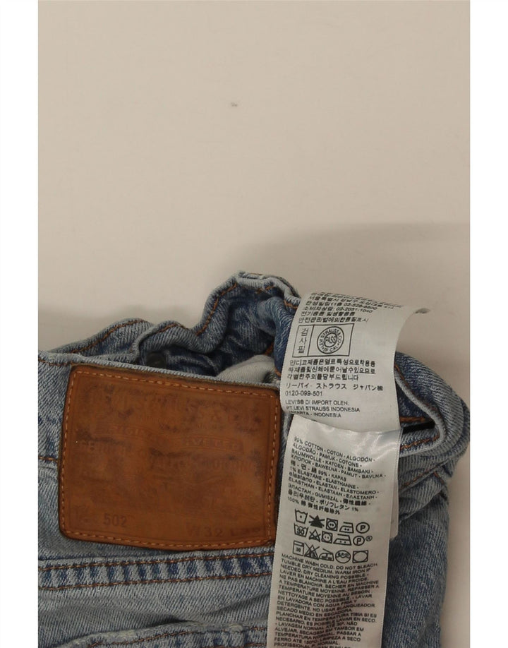 Levi's Herre 502 Straight Jeans W32 L30 Blå Bomuld