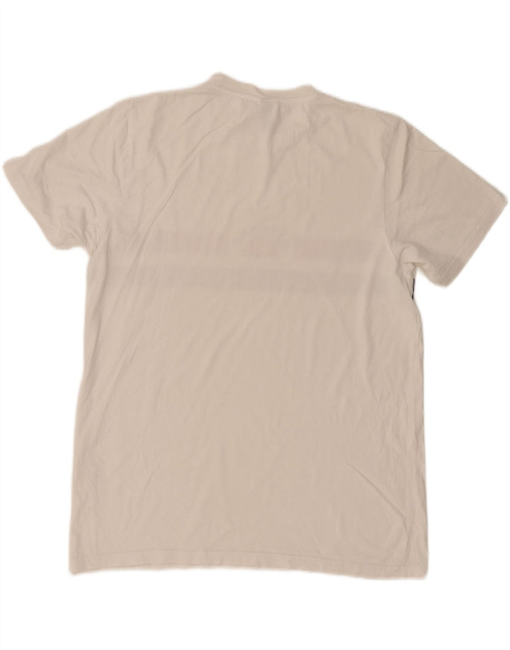 ELLESSE Herre T-Shirt Top Stor Hvid Colourblock