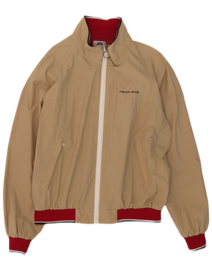 North Sails Regnjakke til mænd UK 42 XL Beige Colourblock Nylon