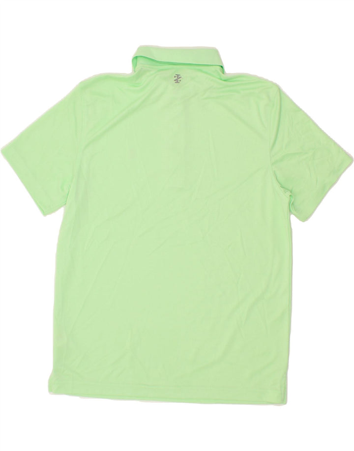 IZOD Mens Golf Polo Shirt Medium Green Polyester Vintage Izod and Second-Hand Izod from Messina Hembry 