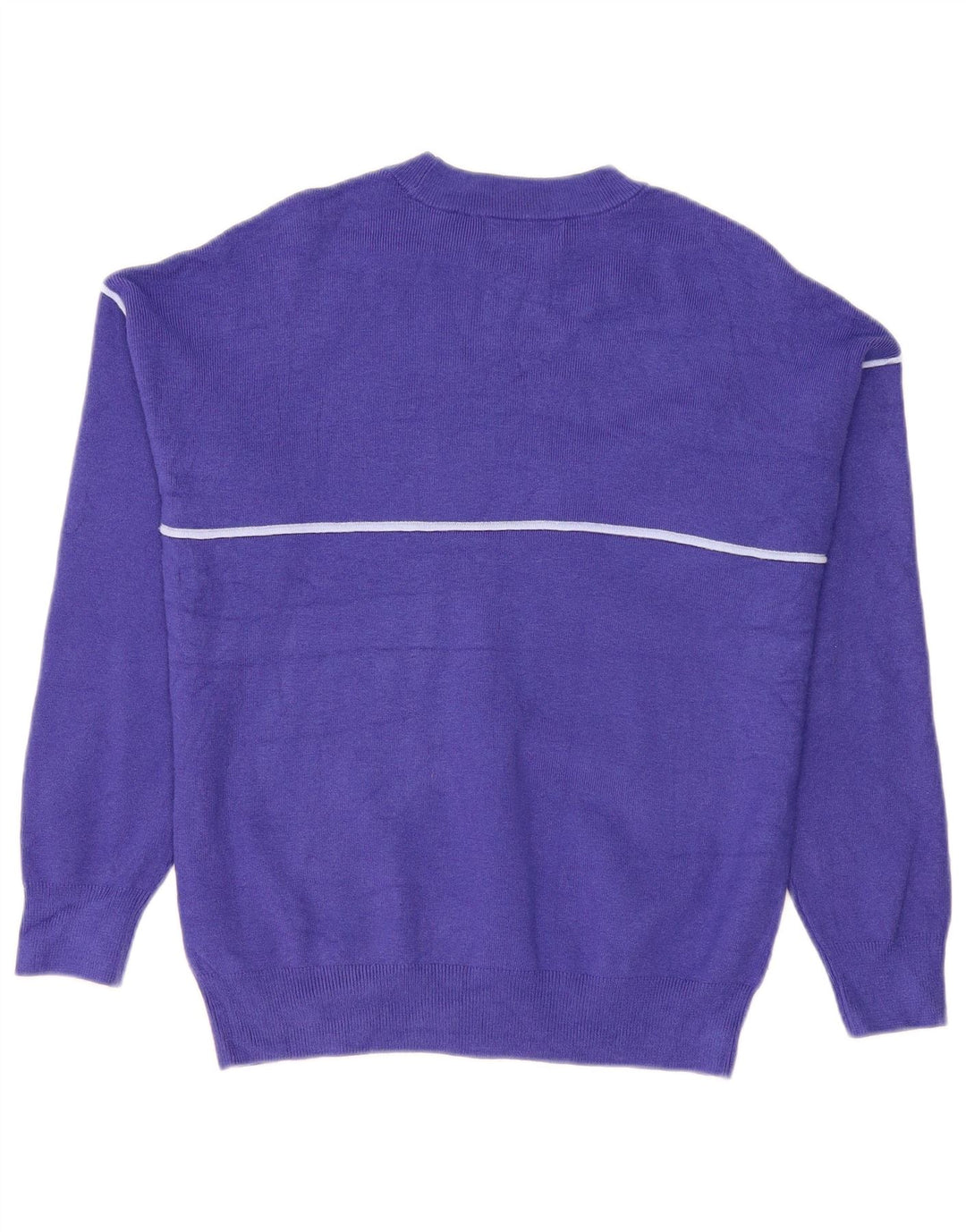 Marks & Spencer Dame sweater med rund hals DK 14 Medium Blue Viscose