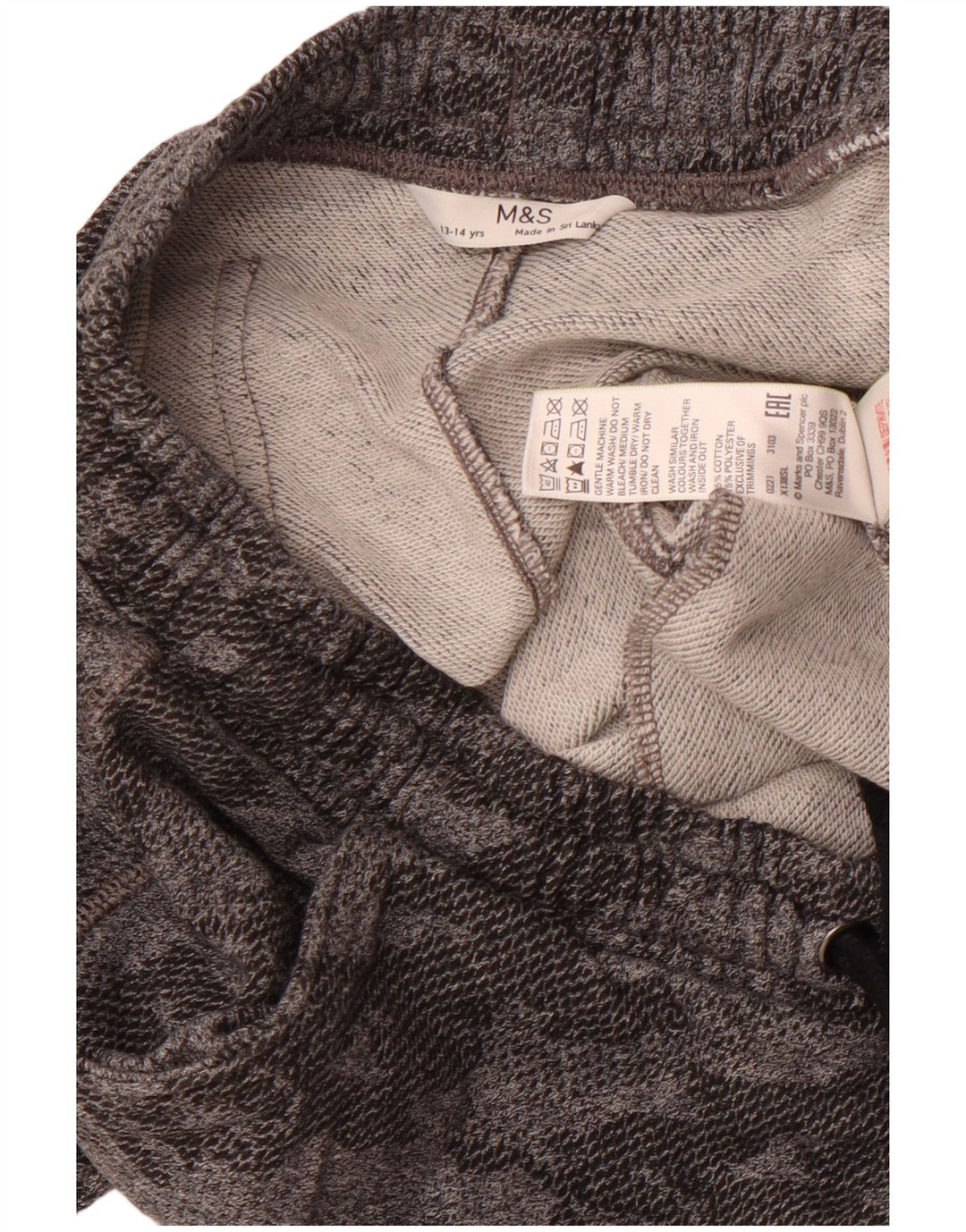MARKS & SPENCER Drenge Sportshorts 13-14 år Grå Camouflage Bomuld