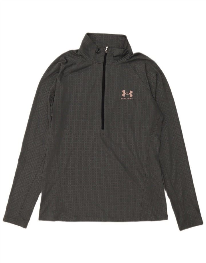 Under Armour Herre Heat Gear Pullover Træningsdragt Top Stor Grå Gingham