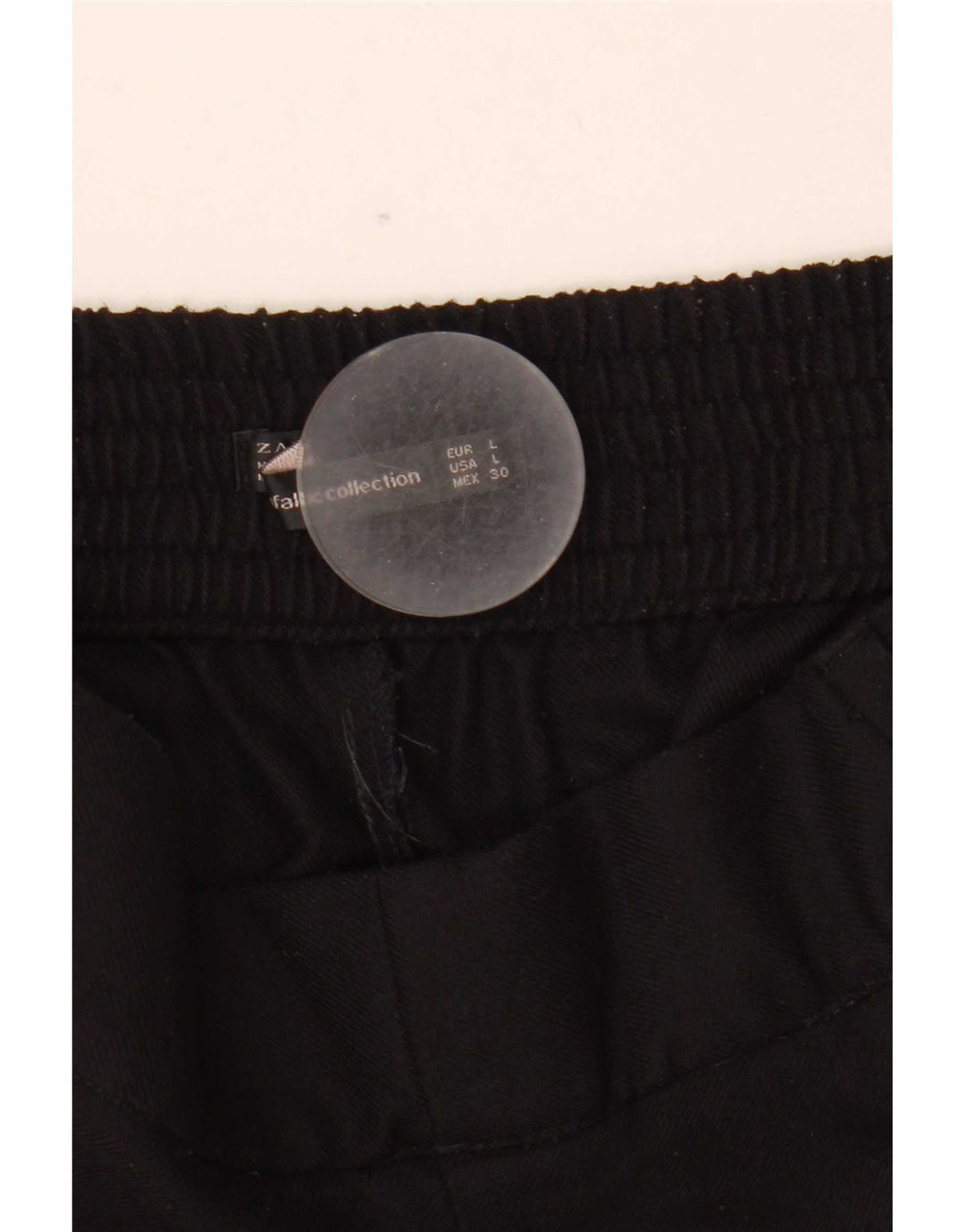 Zara Dame Capri Bukser Large W30 L20 Sort