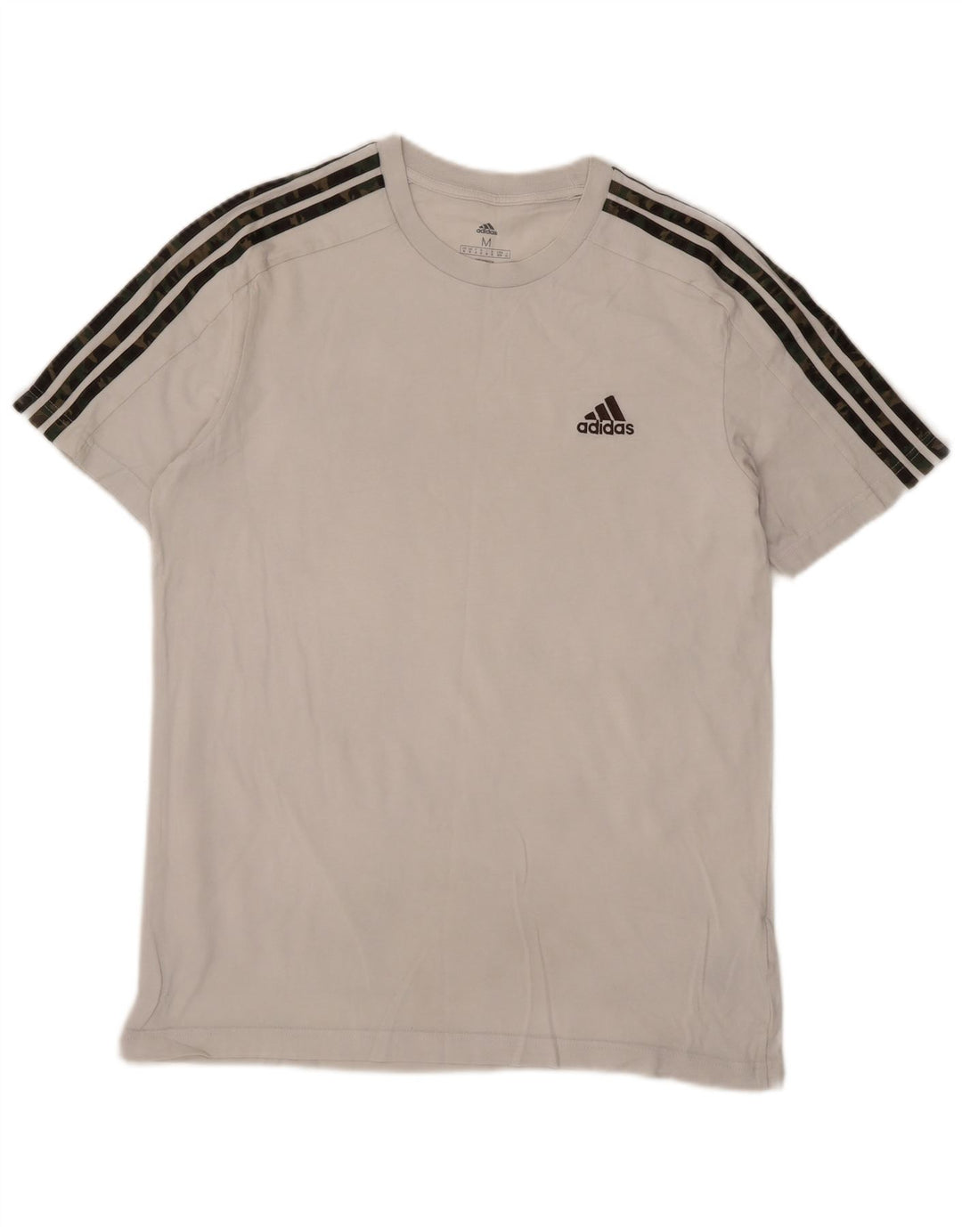 Adidas Herre T-Shirt Top Medium Hvid Bomuld