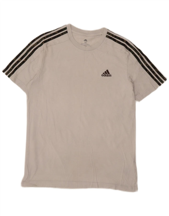 Adidas Herre T-Shirt Top Medium Hvid Bomuld